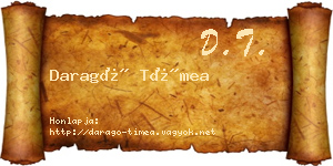 Daragó Tímea névjegykártya