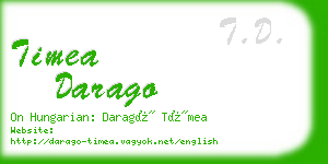 timea darago business card
